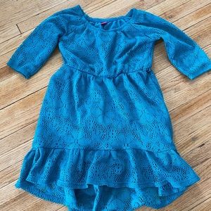 Star Ride Size 4 Girl Teal Lace Dress